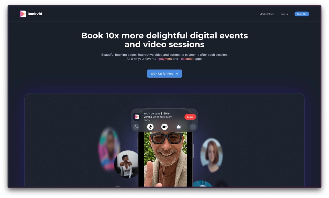 Bookvid - Live Video Booking Marketplace screenshot 2