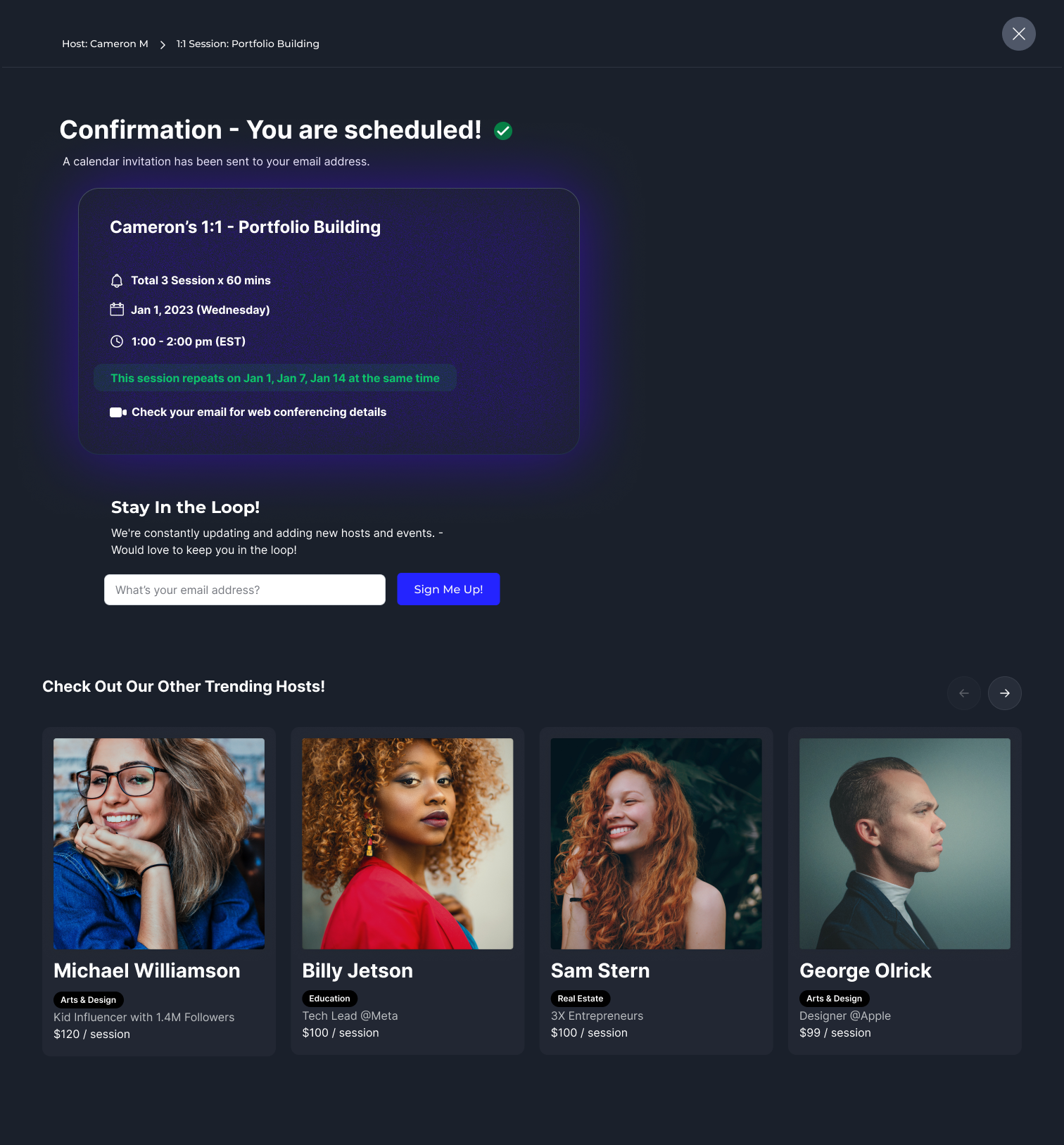 Bookvid - Live Video Booking Marketplace screenshot 7