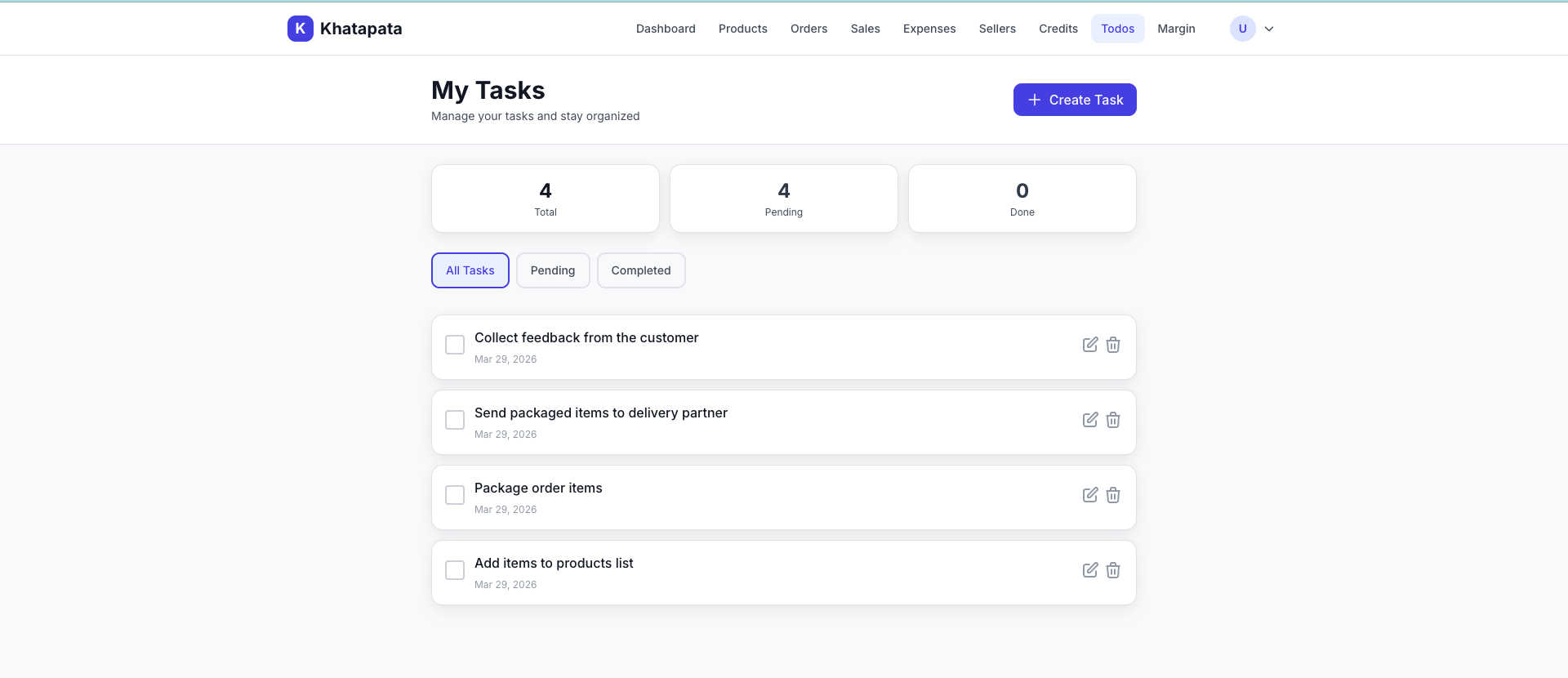 Inventory Management System - Khatapata (PWA) screenshot 3