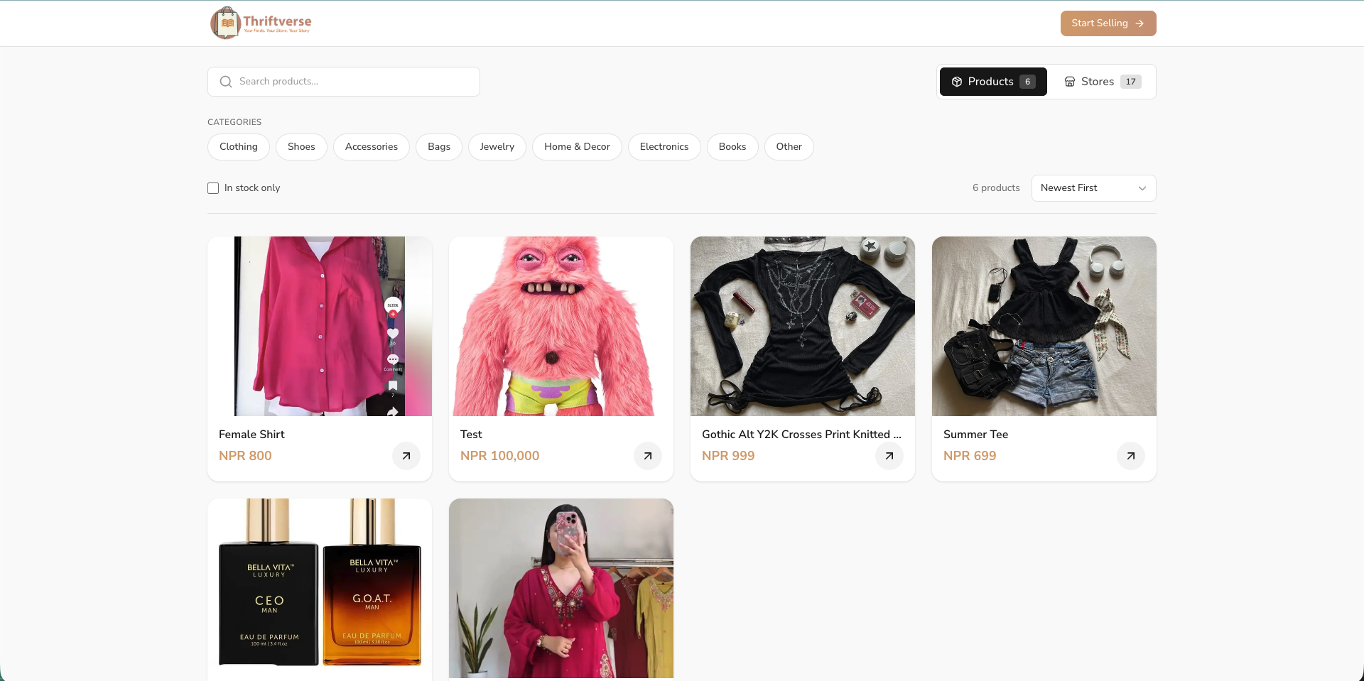 React Native E-commerce App - Thriftverse screenshot 11